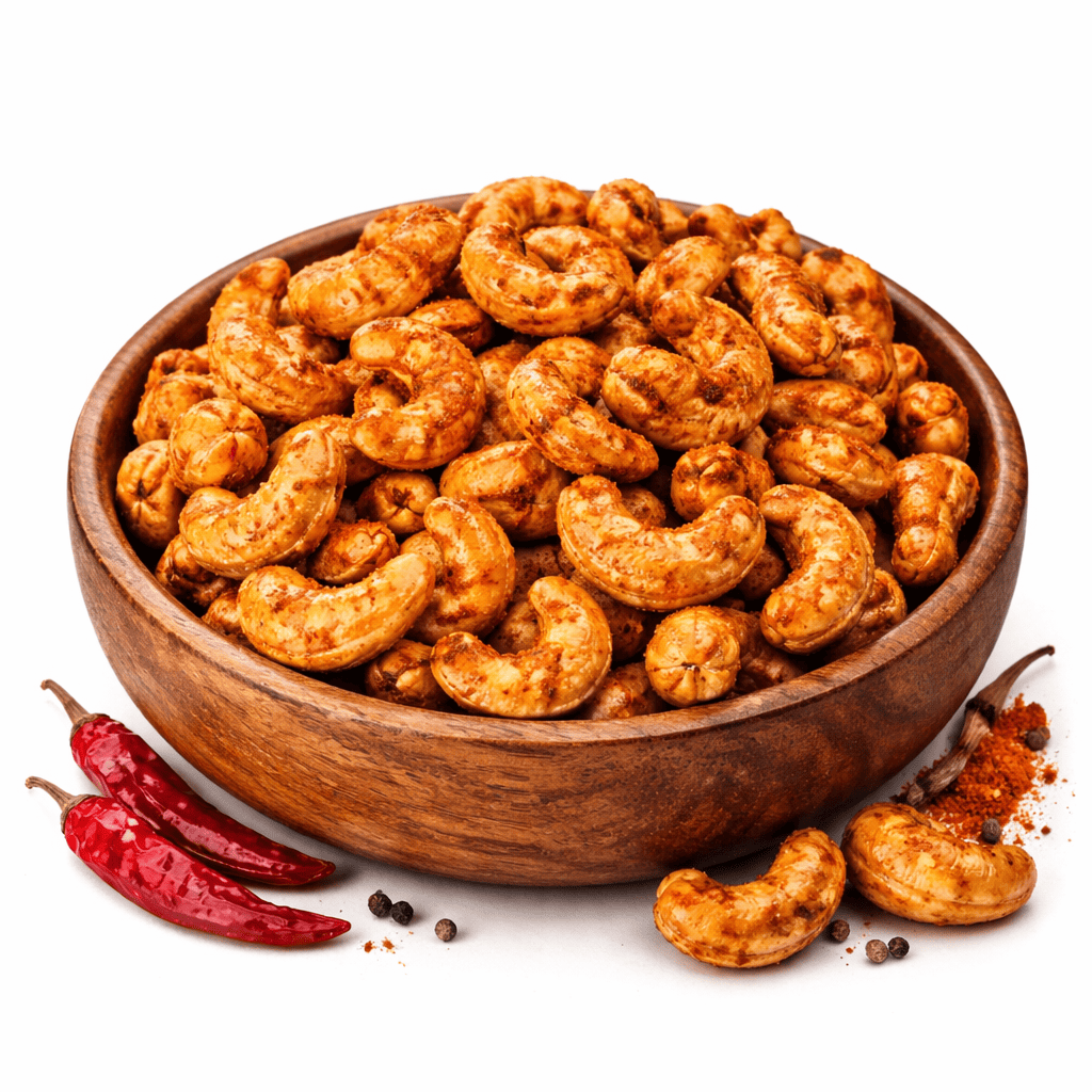 Dry Roasted Red Chilli Flavoured Cashew Nuts